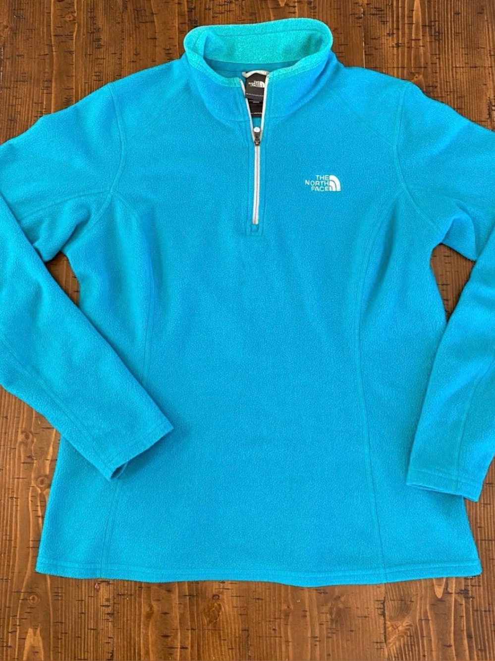 The North Face pullover fleece sz M blue